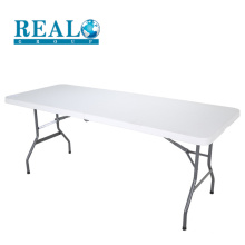 183cm HDPE plastic easy folding table metal leg the latest outdoor table designs